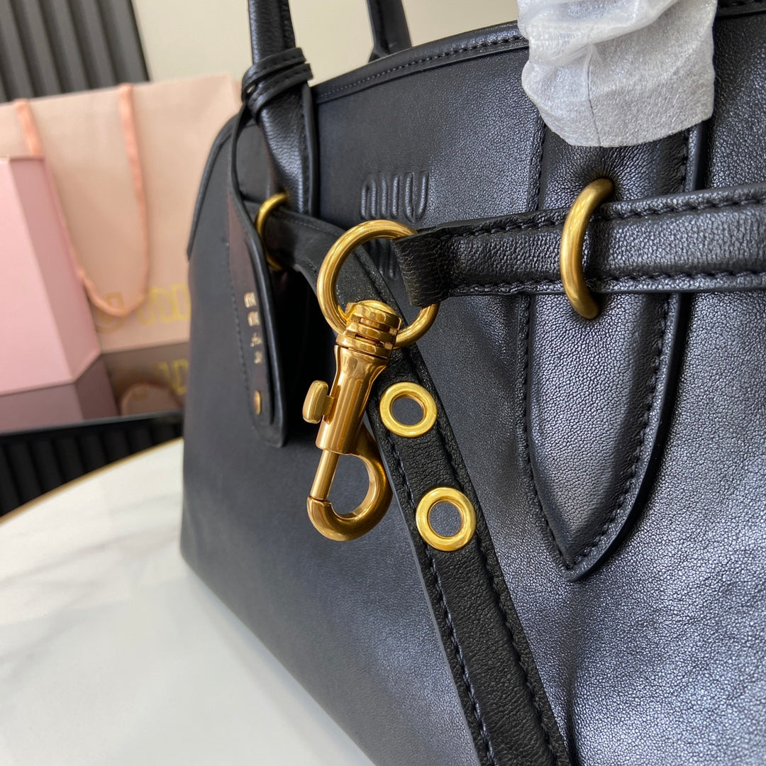 Aventure Nappa Leather Top-Handle Bag