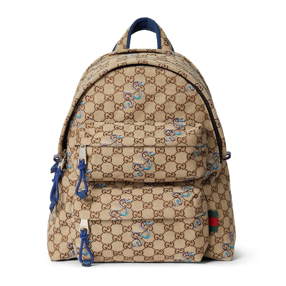 Original GG Canvas Backpack – Luxury Inspired Snake Print Design