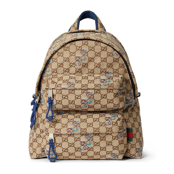 Original GG Canvas Backpack – Luxury Inspired Snake Print Design