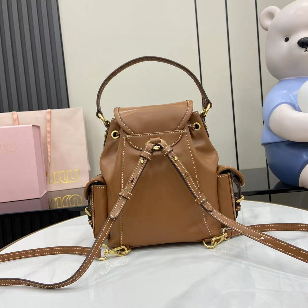 Elegant Calfskin Convertible Backpack