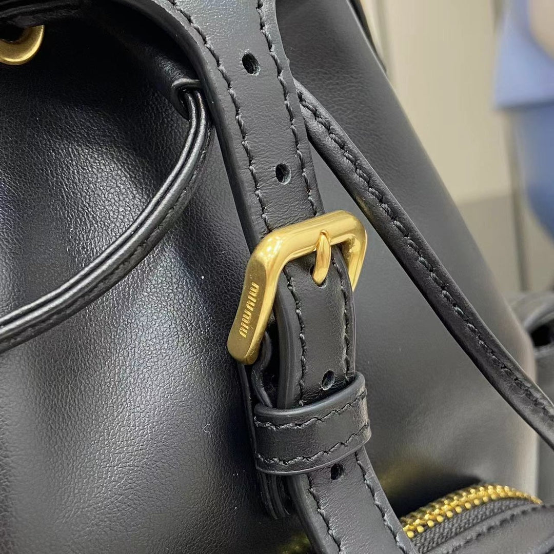 Convertible Full-Leather Backpack with Modern Minimal Design