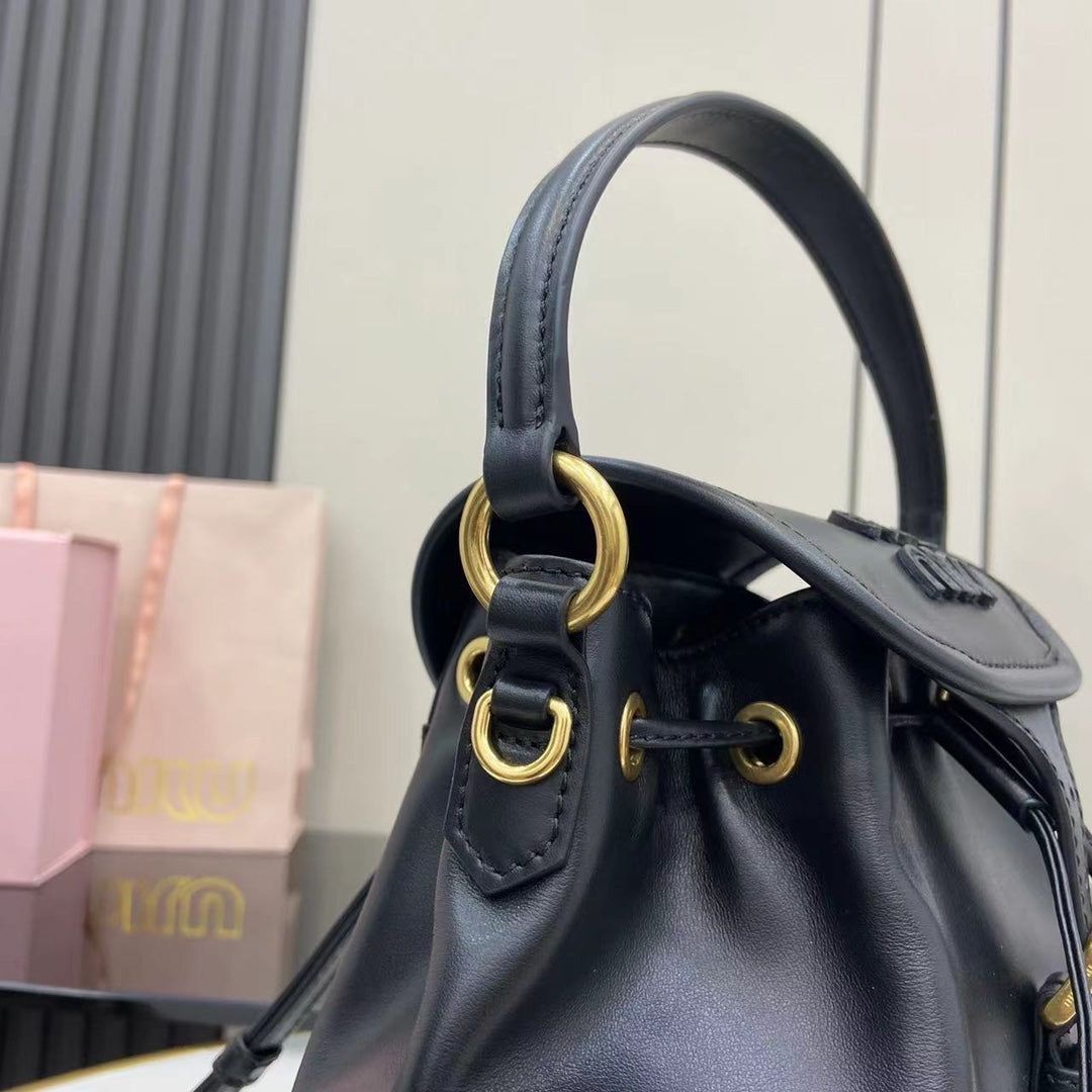 Convertible Full-Leather Backpack with Modern Minimal Design