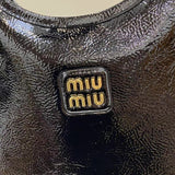 High-Gloss Patent Leather Tote with Metallic Accents