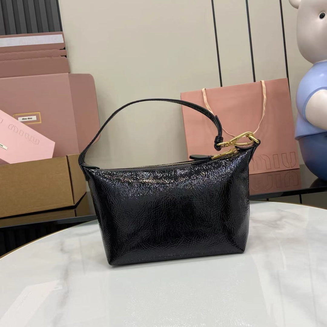 Naplak Patent Leather Small Tote