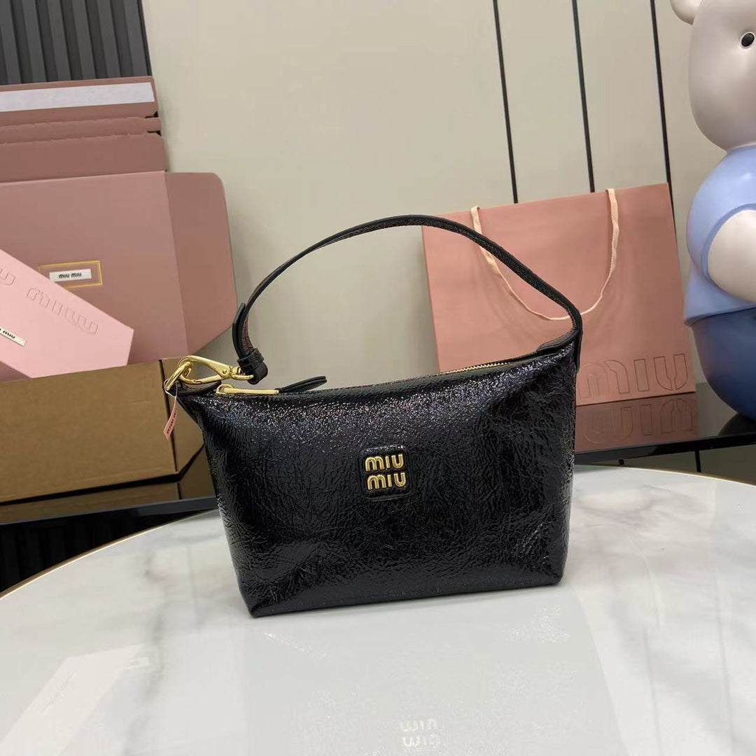 Naplak Patent Leather Small Tote