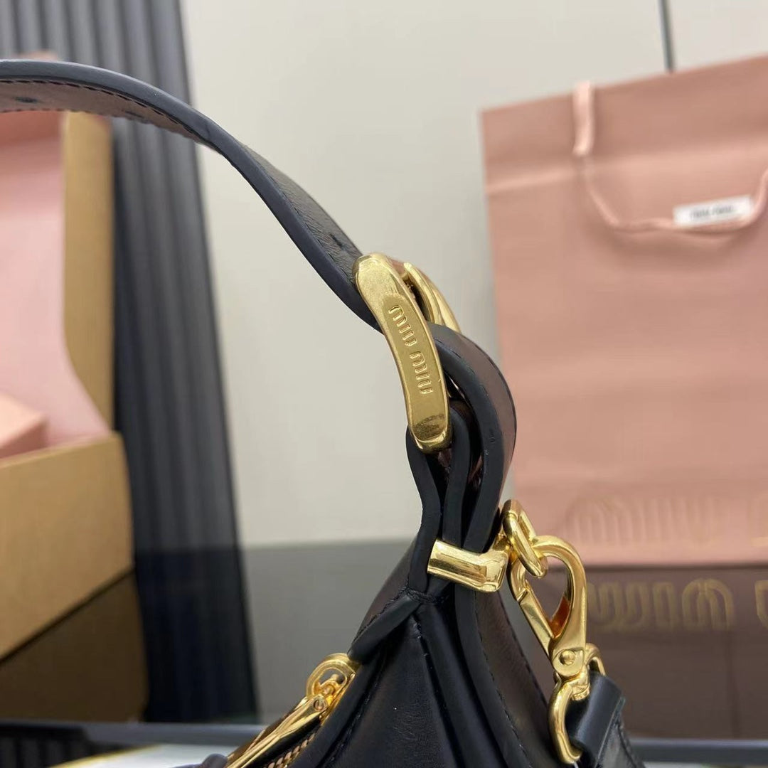 Matelassé Leather Hobo Bag