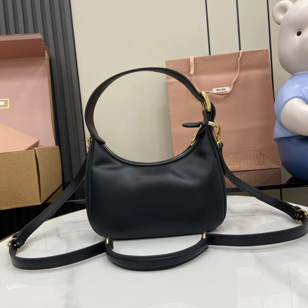 Matelassé Leather Hobo Bag