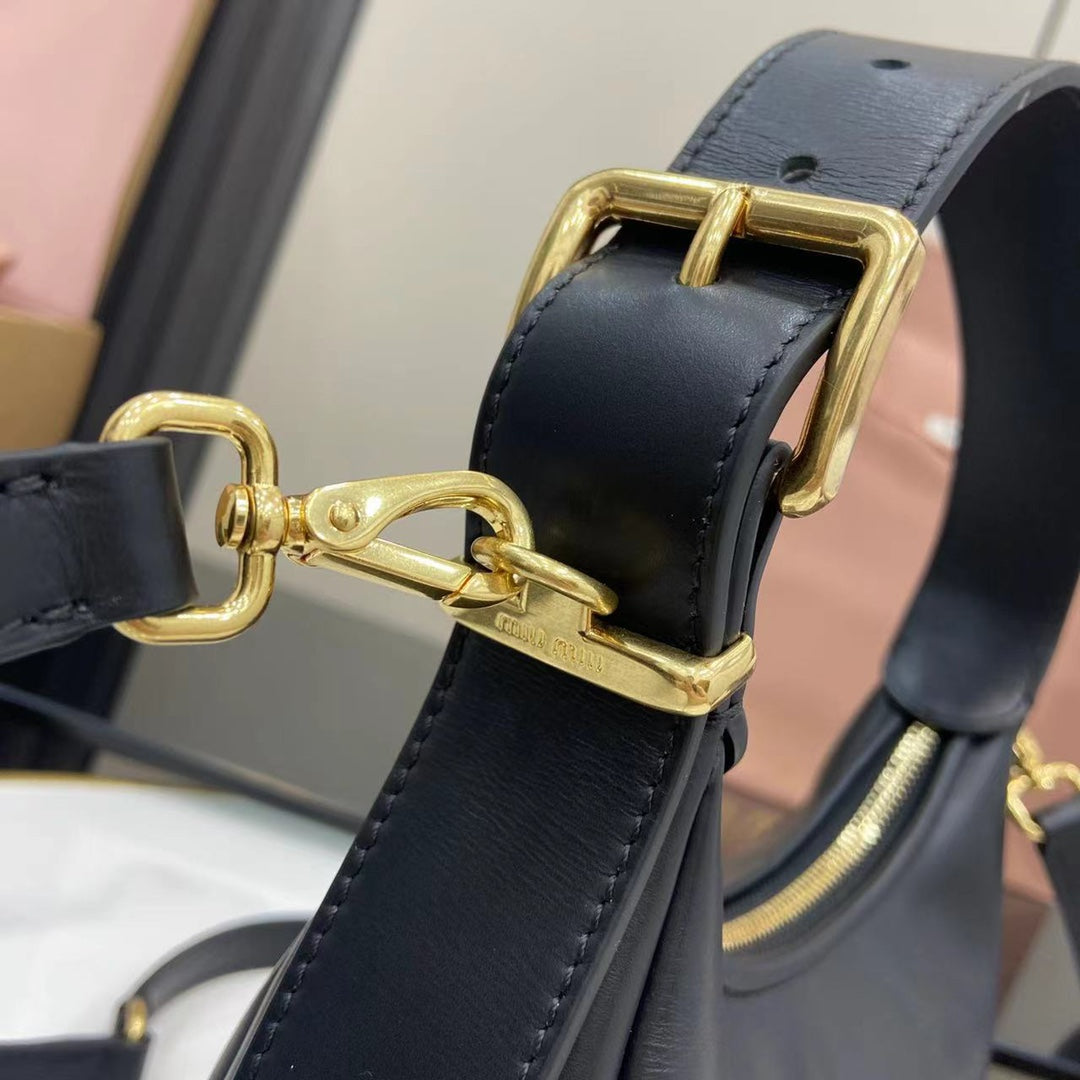 Matelassé Leather Hobo Bag