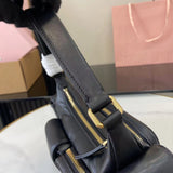 Nappa Leather Pocket Shoulder Bag