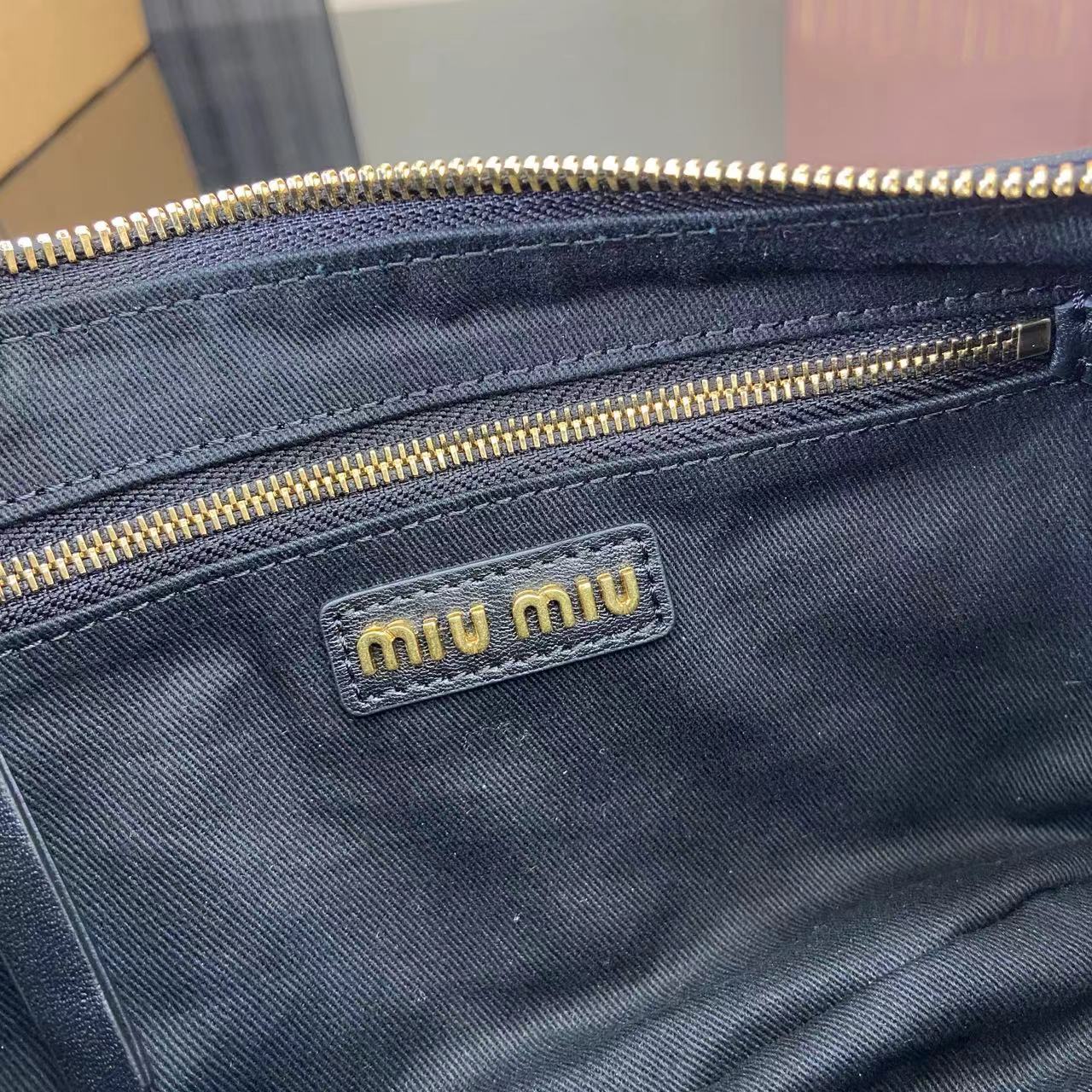 Nappa Leather Pocket Shoulder Bag