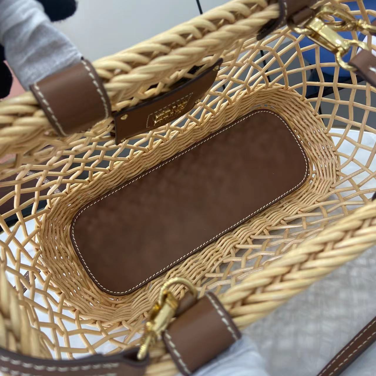 Woven Straw Tote Bag