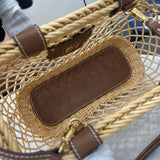 Woven Straw Tote Bag
