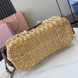 Woven Straw Tote Bag
