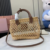 Woven Straw Tote Bag