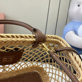 Woven Straw Tote Bag
