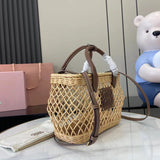 Woven Straw Tote Bag