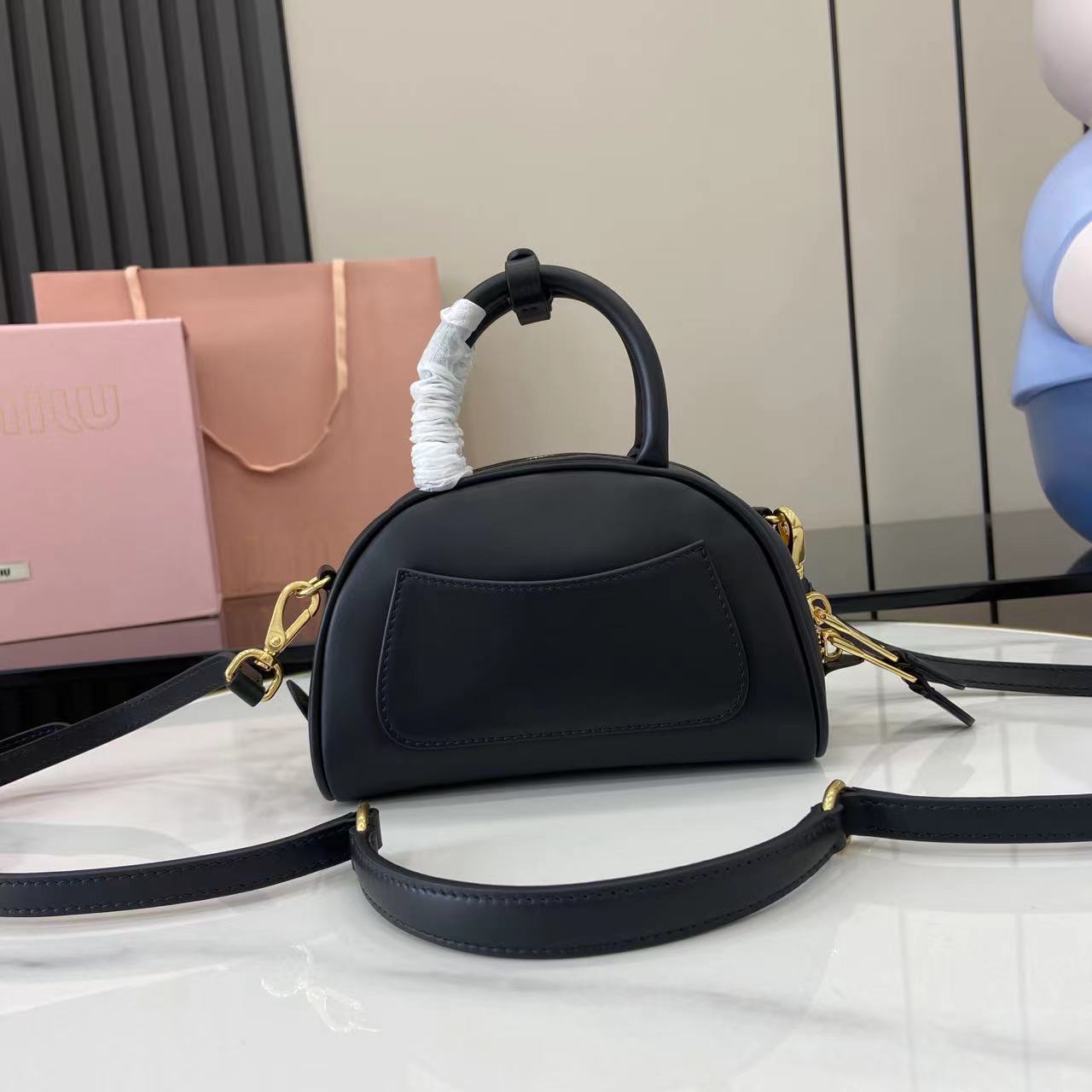 Leather Top-Handle Bag