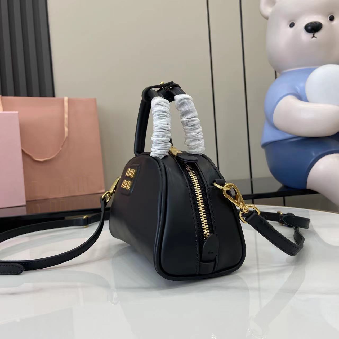 Leather Top-Handle Bag