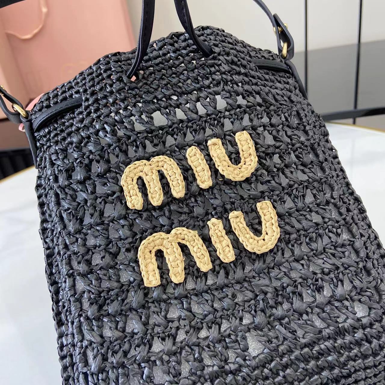 Woven Raffia Mini Bag