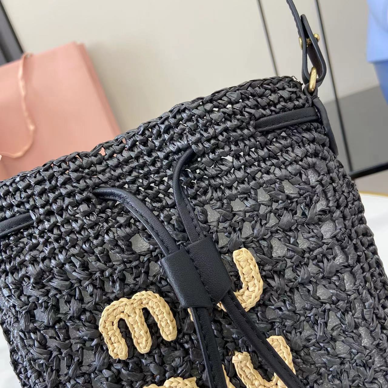 Woven Raffia Mini Bag