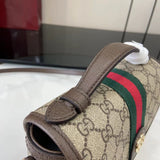 Monogram Canvas Small Top Handle Bag with Leather Trim