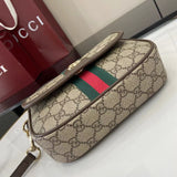 Monogram Canvas Small Top Handle Bag with Leather Trim