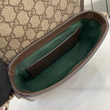 Monogram Canvas Small Top Handle Bag with Leather Trim