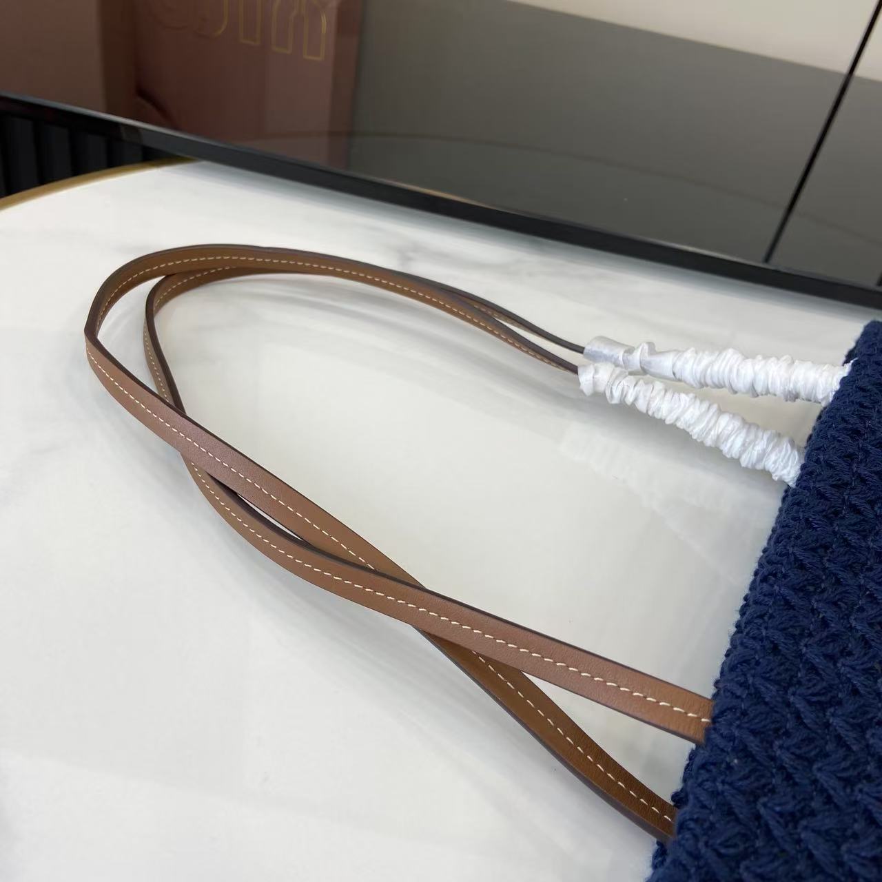 Ivy Striped Crochet Tote Bag