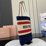 Ivy Striped Crochet Tote Bag