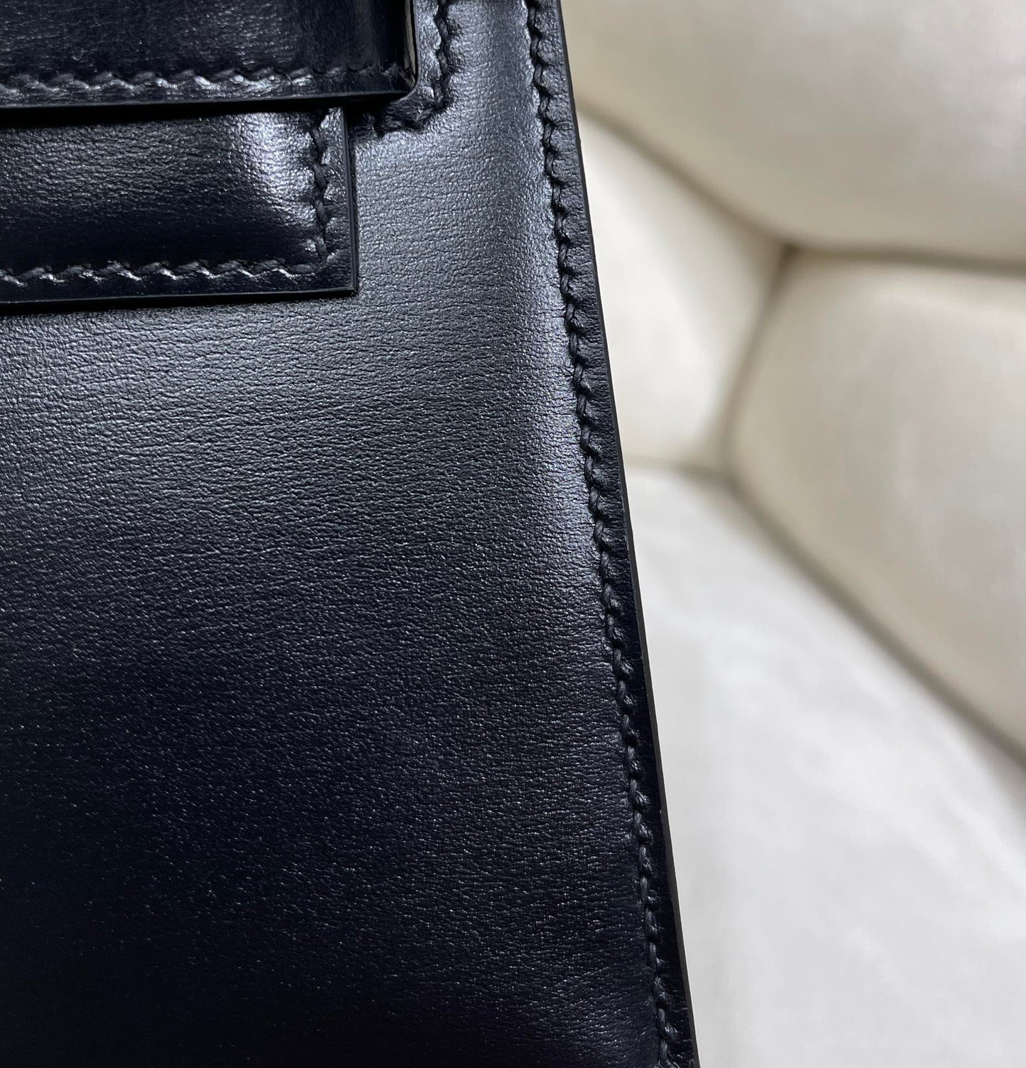 Shine Black Pochette Handbag with Gold-Tone Hardware