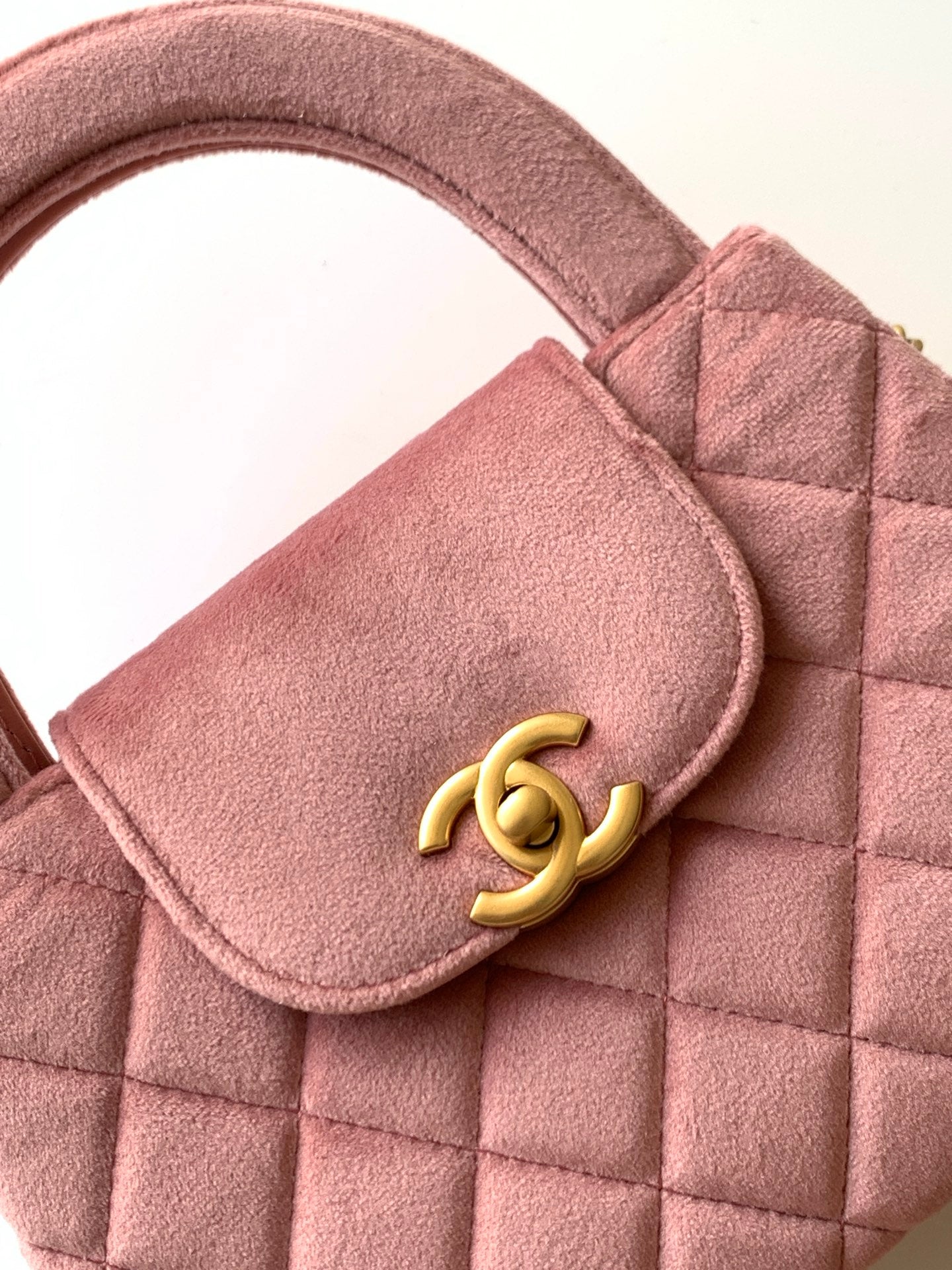 Velvet Top-Handle Mini Shoulder Bag