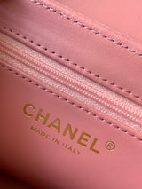 Velvet Top-Handle Mini Shoulder Bag