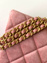 Velvet Top-Handle Mini Shoulder Bag