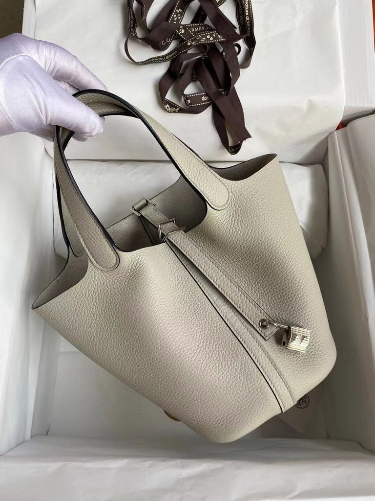 Classic Picotin Handbag with Silver Hardware