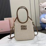 Ivy Canvas and Leather Tote Bag