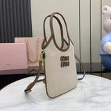 Ivy Canvas and Leather Tote Bag