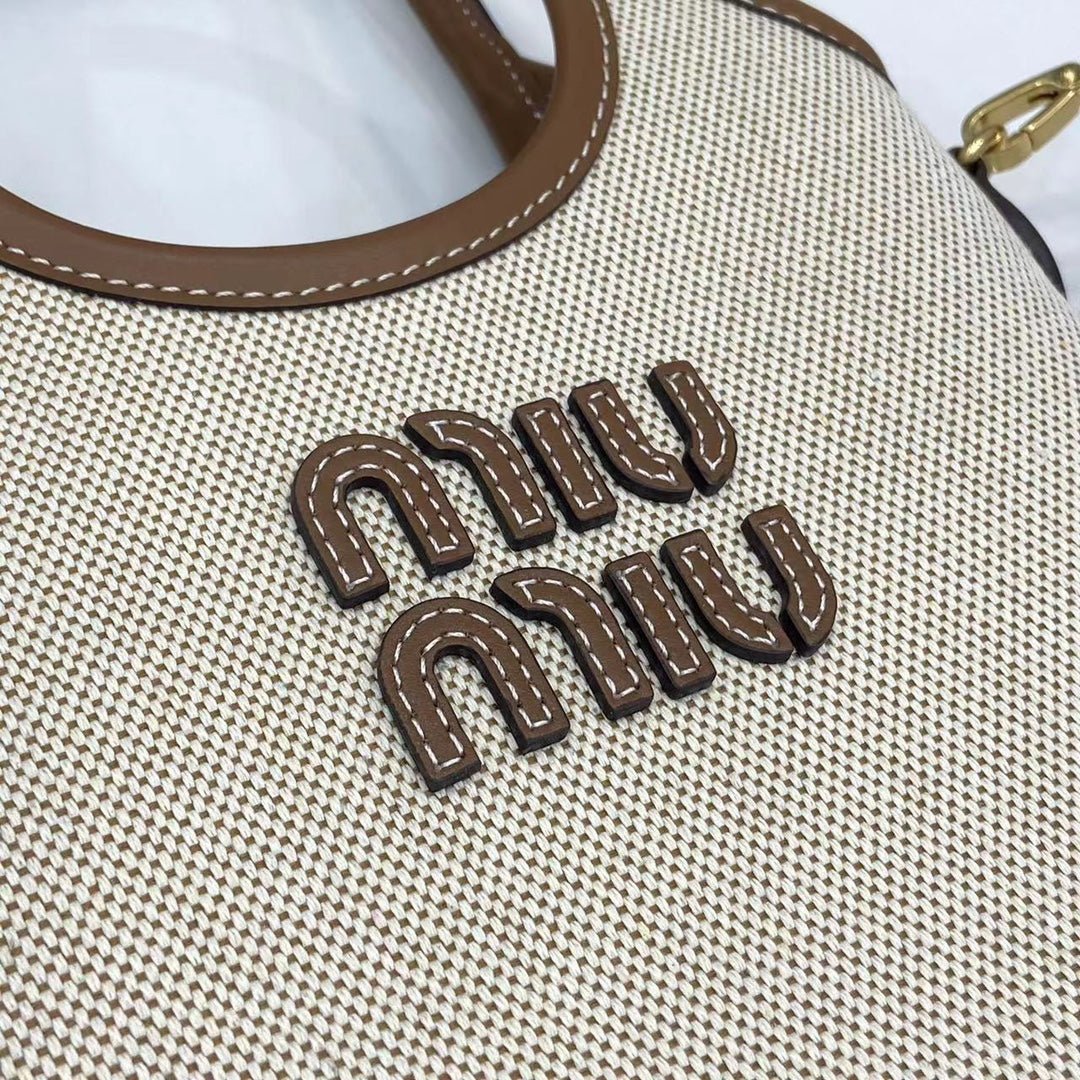 Ivy Canvas and Leather Tote Bag