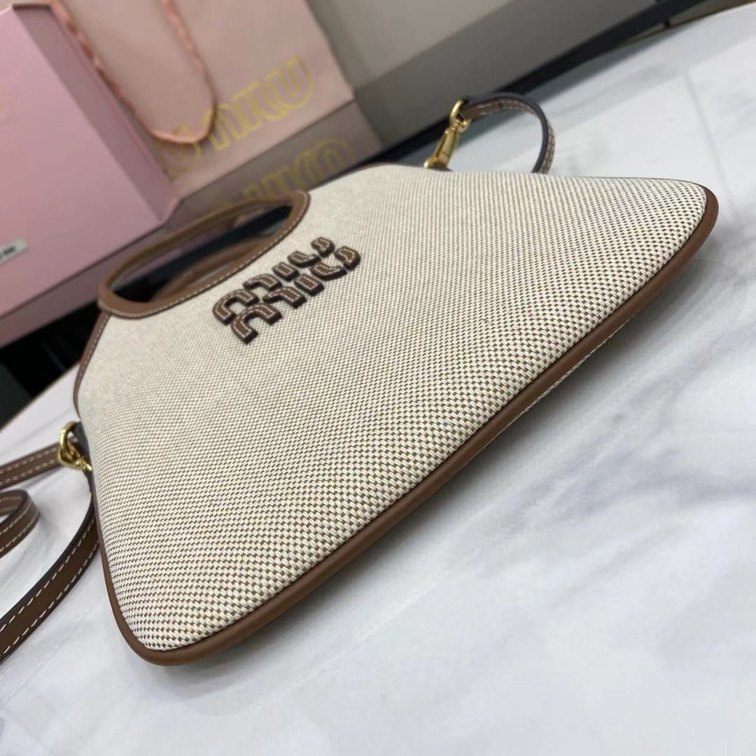 Ivy Canvas and Leather Tote Bag