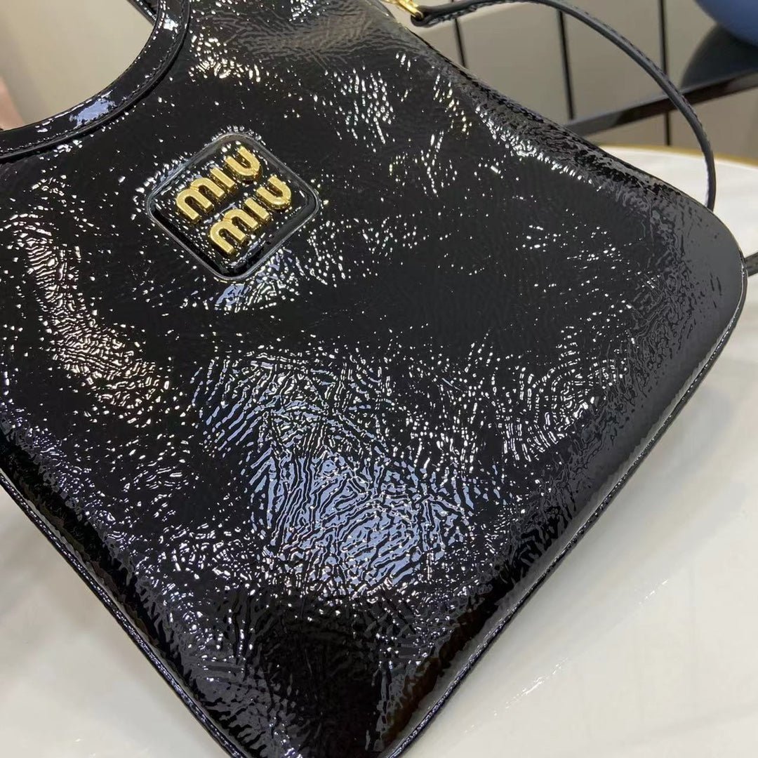 Ivy Patent Naplak Leather Tote Bag