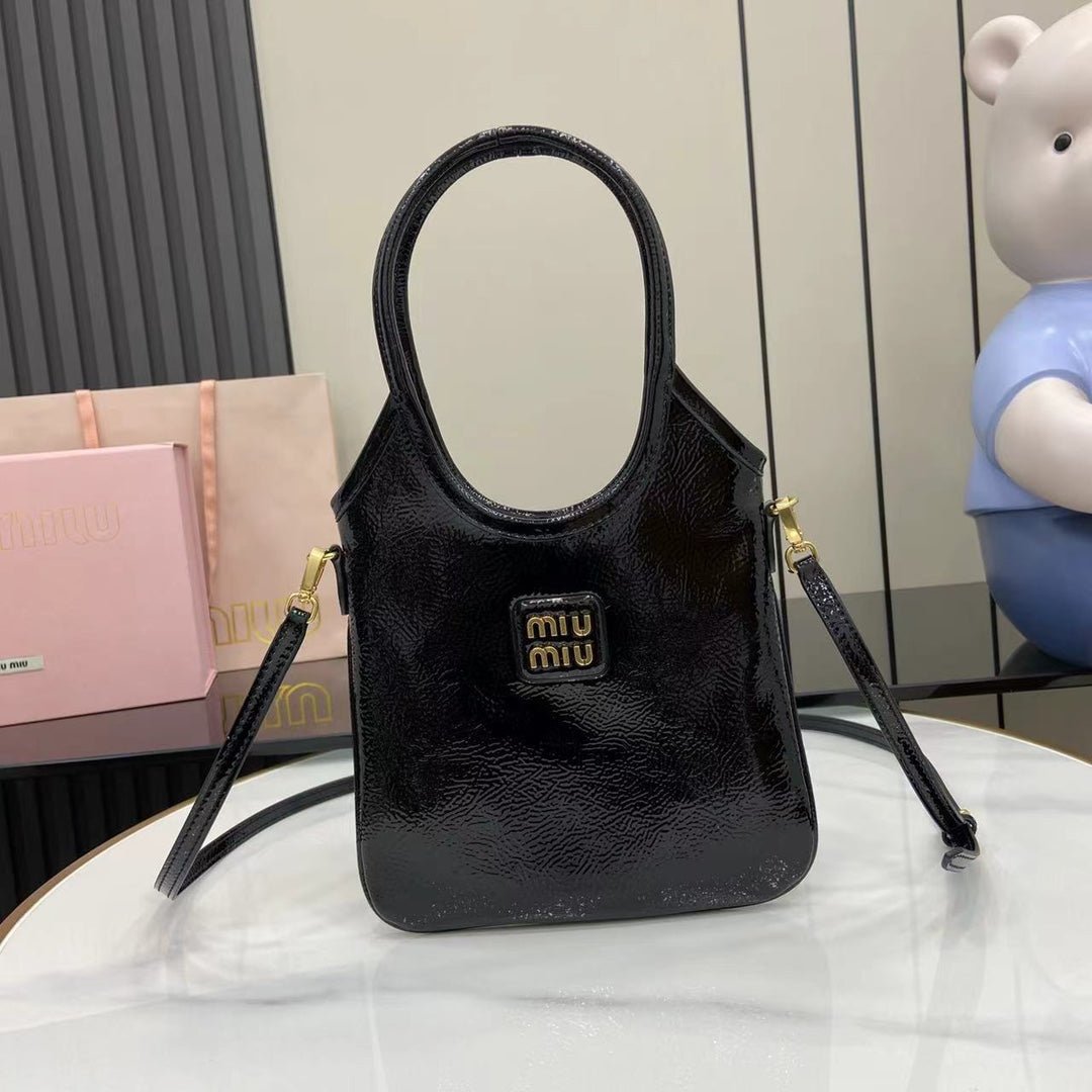 Ivy Patent Naplak Leather Tote Bag