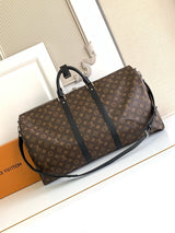 Keepall Bandoulière Monogram Eclipse Travel Bag – Designer Inspired Bags