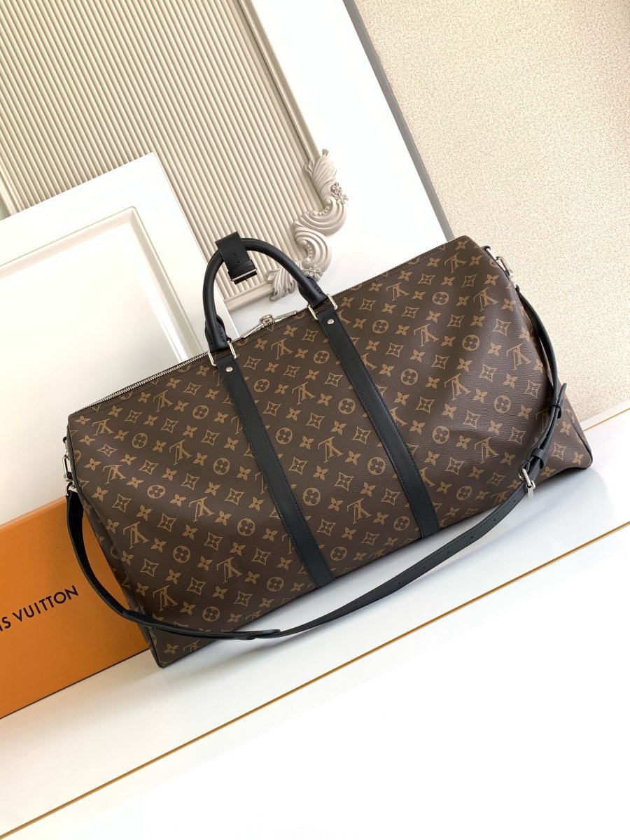 Keepall Bandoulière Monogram Eclipse Travel Bag – Designer Inspired Bags