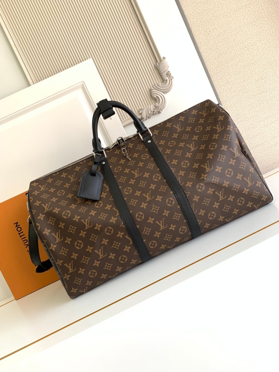 Keepall Bandoulière Monogram Eclipse Travel Bag – Designer Inspired Bags