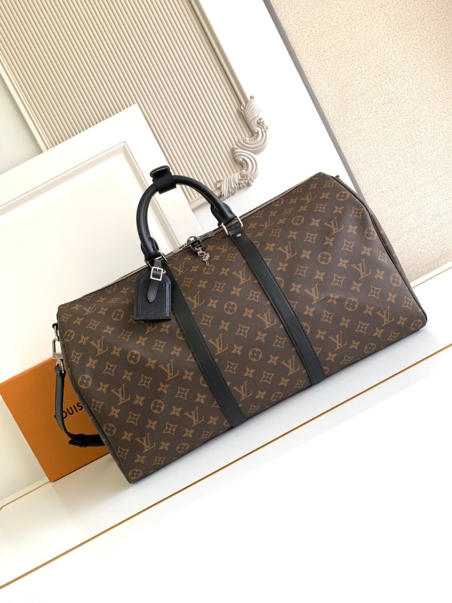 Keepall Bandoulière Monogram Eclipse Travel Bag – Designer Inspired Bags