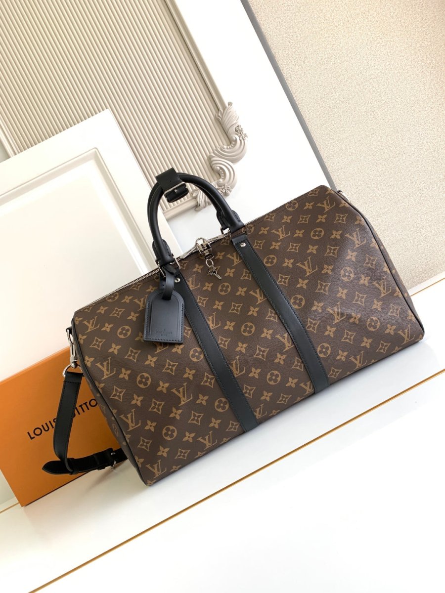 Keepall Bandoulière Monogram Eclipse Travel Bag – Designer Inspired Bags