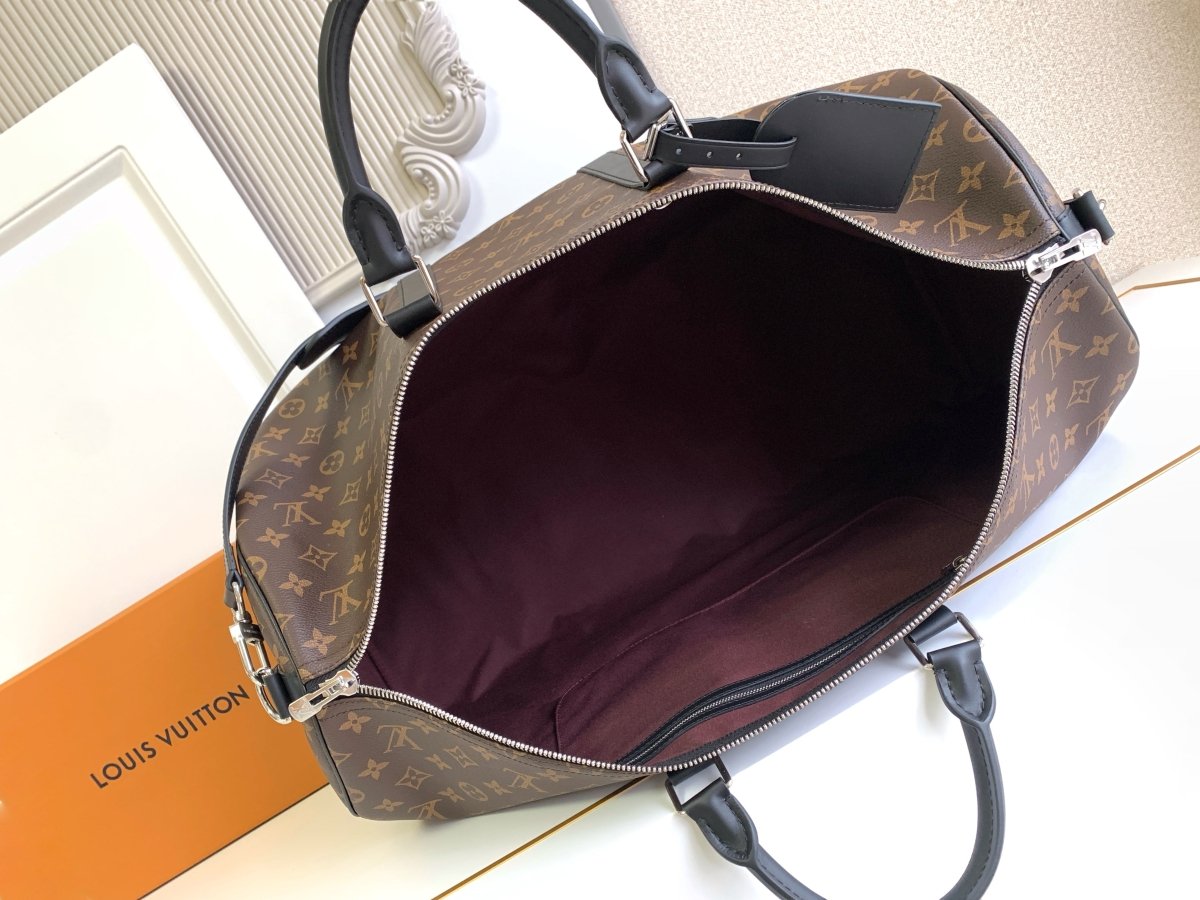 Keepall Bandoulière Monogram Eclipse Travel Bag – Designer Inspired Bags