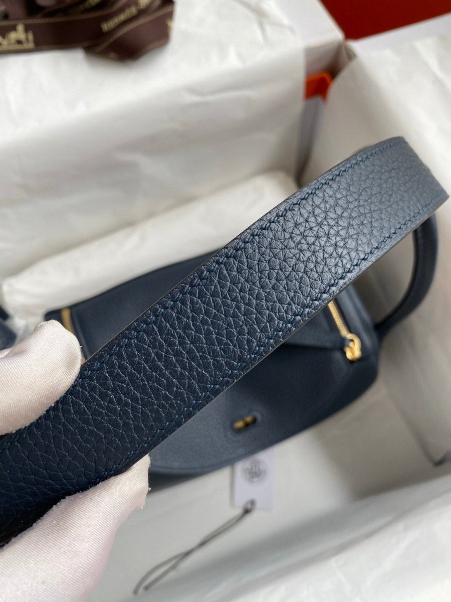 Lindy Soft Leather Handbag with Dual Top Handles