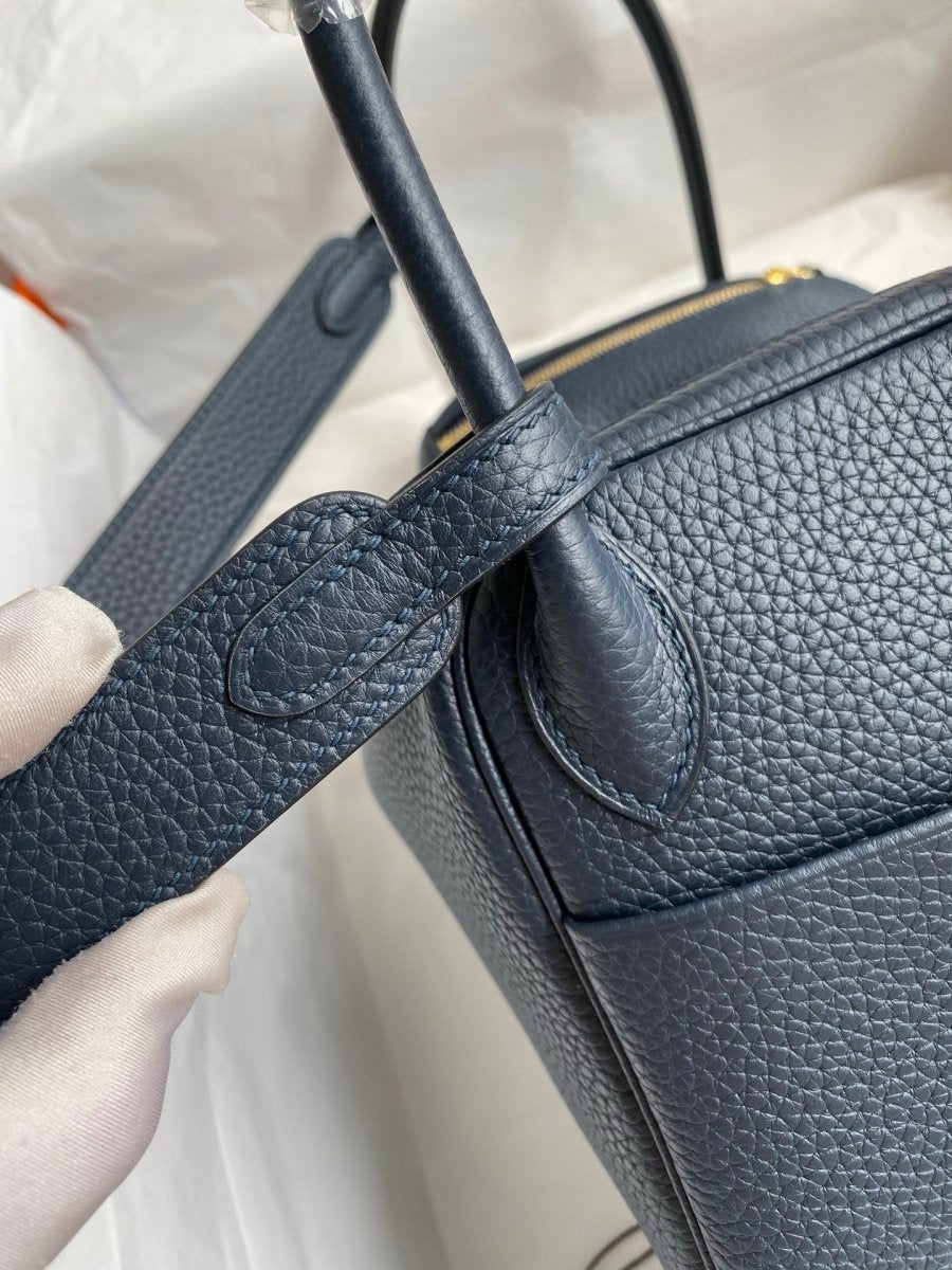 Lindy Soft Leather Handbag with Dual Top Handles