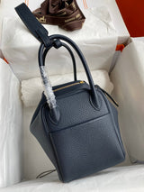 Lindy Soft Leather Handbag with Dual Top Handles