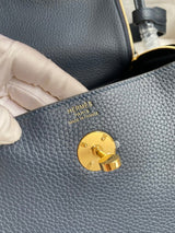 Lindy Soft Leather Handbag with Dual Top Handles